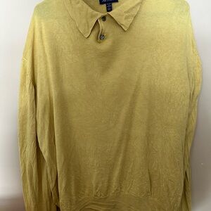 Mustard cashmere/silk sweater